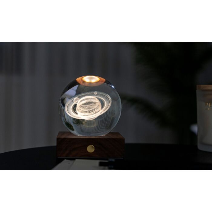 Gingko Amber Crystal Light - Saturn Large